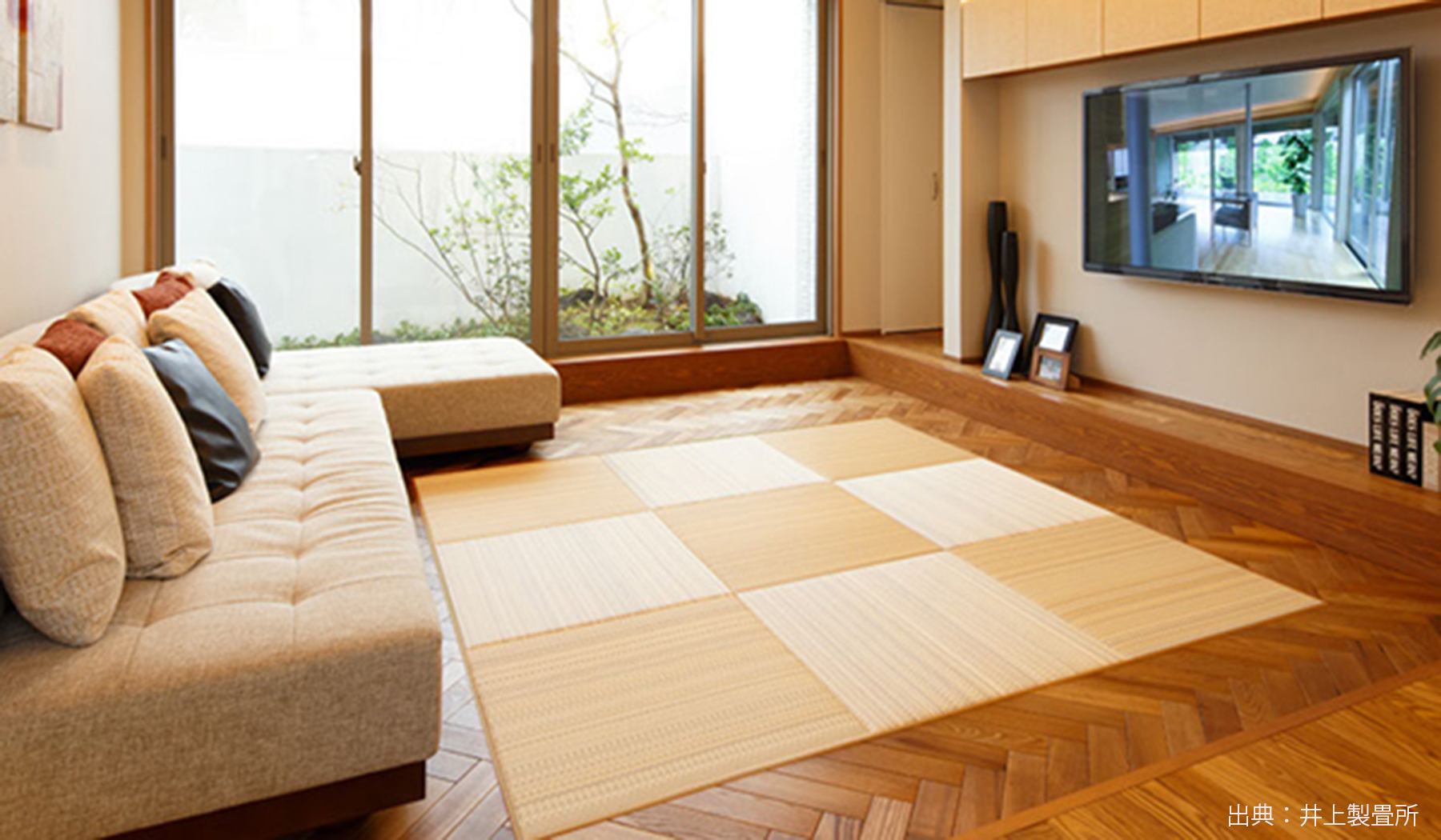 カラー畳と個性的な襖紙でモダンな和室づくり Panoma パノマ リノベーション インテリアコーディネート